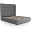 Picture of Ottoman Bed| King Size| Dark Grey| Contemporary Style