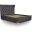 Picture of Four Drawer Bed| Double| Dark Grey Velour| Contemporary Style