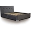 Picture of Four Drawer Bed| King Size| Dark Grey Velour| Modern Style